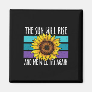 Die Sonne wird die Suizidprävention durch Sonnenbl Magnet