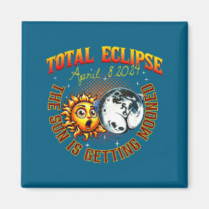 Die Sonne wird Mondfinsternis Total Sonnenfinstern Magnet