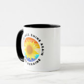 Die Sonne wird wieder für die Ukraine Sonnenblume Tasse (Vorderseite Links)