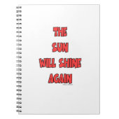 DIE SONNE WIRD WIEDER SCHEIN. NOTIZBLOCK (Vorderseite)