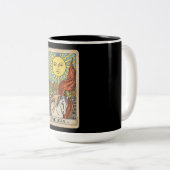 Die Sonnen-Tarot Zweifarbige Tasse (VorderseiteRechts)