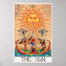 Die Sonnen-Tarotkarte Poster