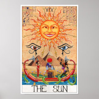 Die Sonnen-Tarotkarte Poster