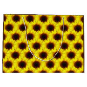 Die Sonnenblume der Shunshine verbreiten Große Geschenktüte (Rückseite)