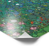 Die Sonnenblume, die Unendlichkeit kommt von hinte Fotodruck (Ecke)