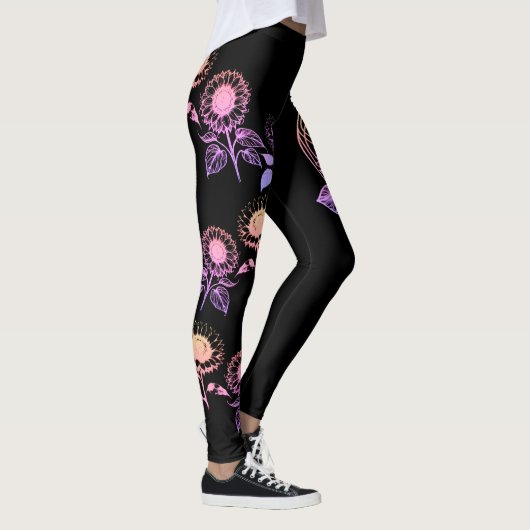 Die Sonnenblume Leggings (Rechts)