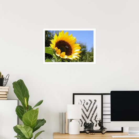 Die Sonnenblume Poster (Heimbüro)