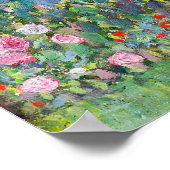 Die Sonnenblume von Gustav Klimt Poster (Ecke)