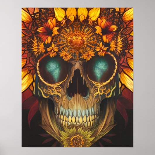 Die Sonnenblumen Fantasy Art Print Poster (Vorne)