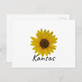 Die Sonnenblumen-Staat-Postkarte Postkarte (Vorne/Hinten)