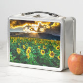 Die Sonnenblumendose Metall Brotdose (Beispiel)