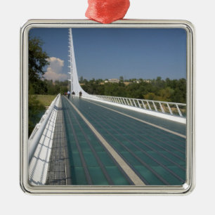 Die Sonnenbrücke in der Bucht von Turtle Silbernes Ornament