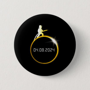 Die Sonnenfinsternis-Feuerwehrmann-Mond-Feuerwehrm Button