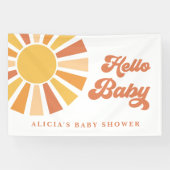 Die sonnengelbe Babydusche kommt hier. Banner (Horizontal)