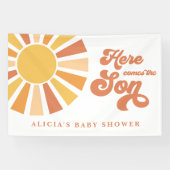 Die sonnengelbe Babydusche kommt hier. Banner (Horizontal)