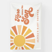 Die sonnengelbe Babydusche kommt hier. Banner (Vertikal)