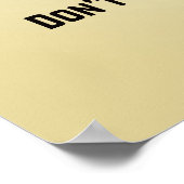 Die Sonnenhausregeln personalisiert mit dem Foto d Poster (Ecke)