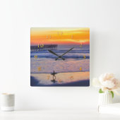 DIE SONNENKOPFER-ZUHAUSE QUADRATISCHE WANDUHR (Zuhause)