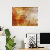 Die Sonnenlage über dem See von Joseph Mallord Tur Poster (Heimbüro)