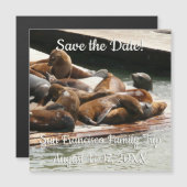 Die Sonnenliege in San Francisco Save the Date Magnetkarte (Vorne/Hinten)