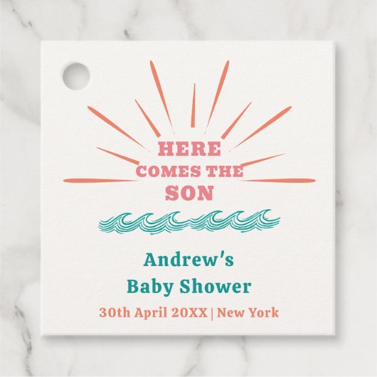 Die Sonnenschirme des Strandes kommen hier zur Son Geschenkanhänger (Vorderseite)