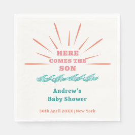 Die Sonnenschirme des Strandes kommen hier zur Son Serviette