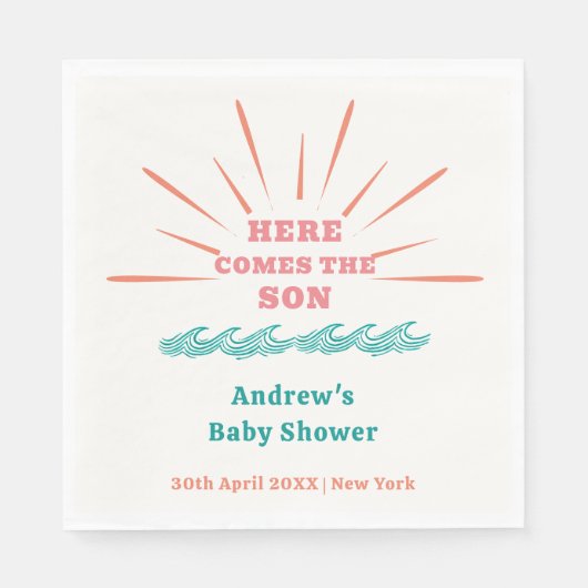 Die Sonnenschirme des Strandes kommen hier zur Son Serviette (Vorderseite)