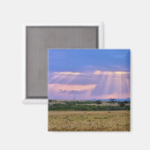 Die Sonnenstrahlen am Masai Mara. Magnet (Vorderseite/Rückseite)