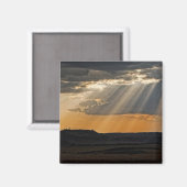 Die Sonnenstrahlen am Masai Mara. Magnet (Vorderseite/Rückseite)