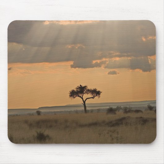 Die Sonnenstrahlen am Nachmittag Mousepad (Vorne)