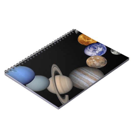 Die Sonnensystemstrecke unsere Planeten Notizblock (Linke Seite)