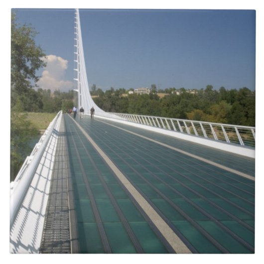 Die Sonnenuhrbrücke bei Turtle Bay Fliese (Vorderseite)