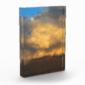 Die Sonnenuntergang-Wolkenexplosion Fotoblock (Links)