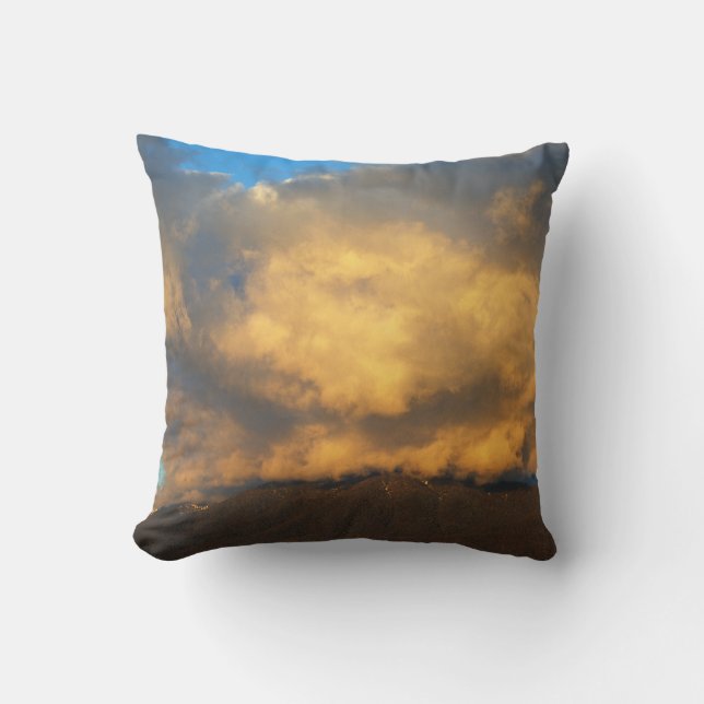 Die Sonnenuntergang-Wolkenexplosion Kissen (Vorderseite)