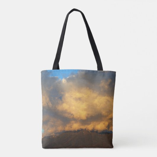 Die Sonnenuntergang-Wolkenexplosion Tasche (Rückseite)