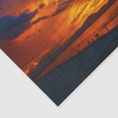 Die Sonnenuntergänge in Gold und Lila Seidenpapier (Ausschnitt)