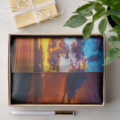 Die Sonnenuntergänge in Gold und Lila Seidenpapier (Geschenk)