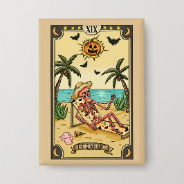 Die Sonnenverbrannte | Lustiger Tarot-Cad-Button Button