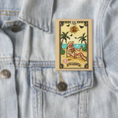 Die Sonnenverbrannte | Lustiger Tarot-Cad-Button Button (Insitu)