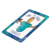 Die sonnige afrikanische Cartoon-Kreuzfahrt Magnet (Linke Seite)