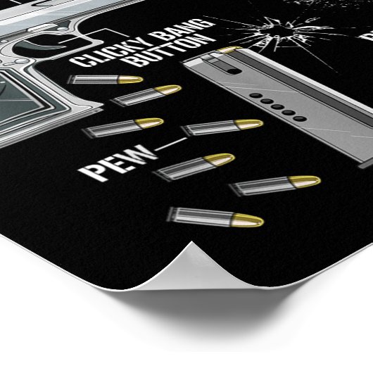 Die sonnige Anatomie einer Pew Pewer - Ammo Gun - Poster (Ecke)