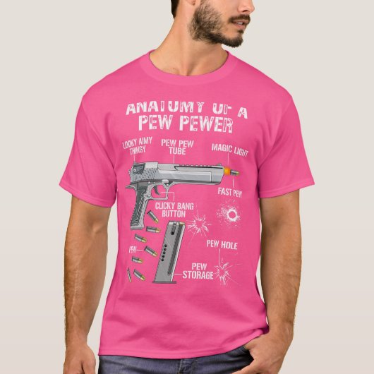 Die sonnige Anatomie einer Pew Pewer - Ammo Gun -  T-Shirt (Vorderseite)