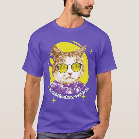 Die sonnige Coole Katze in Sonnenbrille T-Shirt (Vorderseite)
