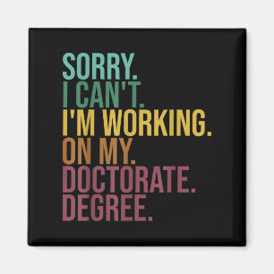 Die sonnige Dissertation , Entschuldigung, dass ic Magnet