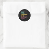 Die sonnige Dissertation , Entschuldigung, dass ic Runder Aufkleber (Tasche)