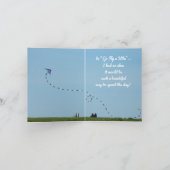 Die sonnige Drehung "Go Fly a Kite" ist ein schöne Karte (Innenseite)