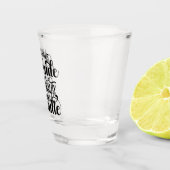 Die sonnige Einstellung zur Persönlichkeit Schnapsglas (Rechts)