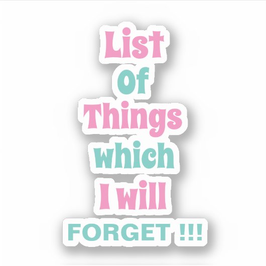 Die sonnige Erinnerung für vergessene Menschen ver Aufkleber (Vorderseite)