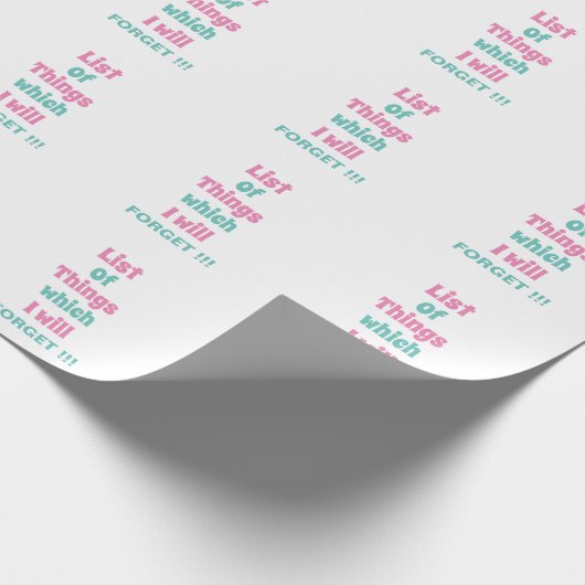 Die sonnige Erinnerung für vergessene Menschen ver Geschenkpapier (Ecke)