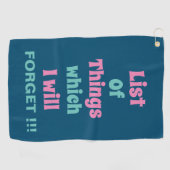 Die sonnige Erinnerung für vergessene Menschen ver Golfhandtuch (Horizontal)